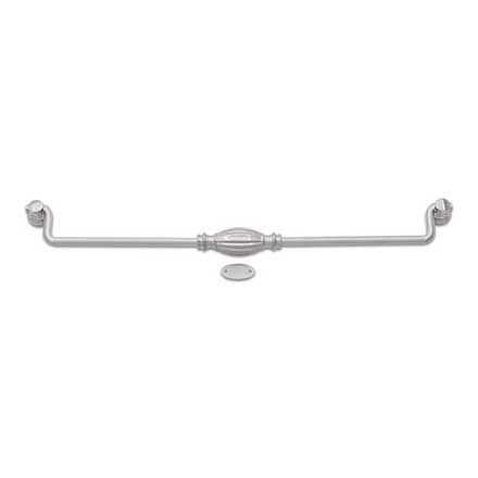 RK International [CP-3723-P] Solid Brass Cabinet Bail Pull - Indian Drum - Oversized - Satin Nickel Finish - 12" C/C - 12 3/4" L