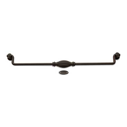 RK International [CP-3723-RB] Solid Brass Cabinet Bail Pull - Indian Drum - Oversized - Oil Rubbed Bronze Finish - 12" C/C - 12 3/4" L
