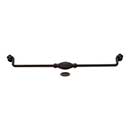 RK International [CP-3723-RB] Solid Brass Cabinet Bail Pull - Indian Drum - Oversized - Oil Rubbed Bronze Finish - 12" C/C - 12 3/4" L