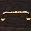 RK International [CP-04-ATB] Solid Brass Cabinet Pull Handle - Decorative Elongated Colonial - Standard Size - Polished Brass Finish - 3" C/C - 3 1/2" L