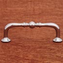 RK International [CP-04-ATC] Solid Brass Cabinet Pull Handle - Decorative Elongated Colonial - Standard Size - Polished Chrome Finish - 3&quot; C/C - 3 1/2&quot; L