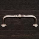 RK International [CP-04-ATP] Solid Brass Cabinet Pull Handle - Decorative Elongated Colonial - Standard Size - Satin Nickel Finish - 3&quot; C/C - 3 1/2&quot; L