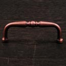 RK International [CP-04-DC] Solid Brass Cabinet Pull Handle - Decorative Curved - Standard Size - Distressed Copper Finish - 3&quot; C/C - 3 3/8&quot; L