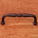 RK International [CP-04-RB] Solid Brass Cabinet Pull Handle - Decorative Curved - Standard Size - Oil Rubbed Bronze Finish - 3" C/C - 3 3/8" L