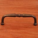 RK International [CP-05-AE] Solid Brass Cabinet Pull Handle - Decorative Curved - Standard Size - Antique English Finish - 3 1/2&quot; C/C - 3 7/8&quot; L