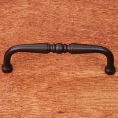 RK International [CP-05-RB] Solid Brass Cabinet Pull Handle - Decorative Curved - Standard Size - Oil Rubbed Bronze Finish - 3 1/2" C/C - 3 7/8" L