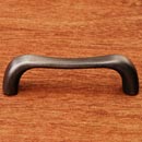 RK International [CP-09-DN] Solid Brass Cabinet Pull Handle - Contemporary Bent Middle - Standard Size - Distressed Nickel Finish - 3&quot; C/C - 3 3/8&quot; L