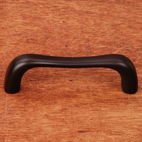 RK International [CP-09-RB] Solid Brass Cabinet Pull Handle - Contemporary Bent Middle - Oil Rubbed Bronze Finish - 3 3/8" L
