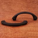 RK International [CP-1603-RB] Solid Brass Cabinet Pull Handle - Rope - Standard Size - Oil Rubbed Bronze Finish - 3 1/2&quot; C/C - 4 1/4&quot; L