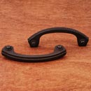 RK International [CP-1617-RB] Solid Brass Cabinet Pull Handle - Rope Bow - Standard Size - Oil Rubbed Bronze Finish - 3" C/C - 3 3/4" L