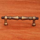 RK International [CP-1622-AE] Solid Brass Cabinet Pull Handle - Plain Tapered - Standard Size - Antique English Finish - 3" C/C - 3 15/16" L