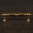 RK International [CP-1622-B] Solid Brass Cabinet Pull Handle - Plain Tapered - Standard Size - Polished Brass Finish - 3" C/C - 3 15/16" L