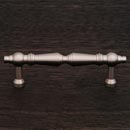 RK International [CP-1622-P] Solid Brass Cabinet Pull Handle - Plain Tapered - Standard Size - Satin Nickel Finish - 3" C/C - 3 15/16" L