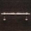 RK International [CP-1622-P] Solid Brass Cabinet Pull Handle - Plain Tapered - Standard Size - Satin Nickel Finish - 3&quot; C/C - 3 15/16&quot; L