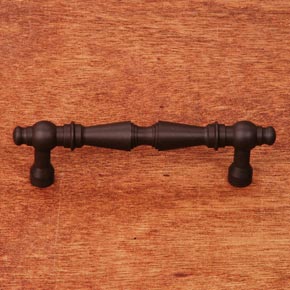 RK International [CP-1622-RB] Solid Brass Cabinet Pull Handle - Plain Tapered - Oil Rubbed Bronze Finish - 4" L