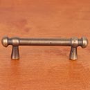 RK International [CP-20-AE] Solid Brass Cabinet Pull Handle - Distressed Decorative Rod - Standard Size - Antique English Finish - 3" C/C - 4 3/8" L
