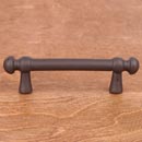 RK International [CP-20-RB] Solid Brass Cabinet Pull Handle - Distressed Decorative Rod - Standard Size - Oil Rubbed Bronze Finish - 3&quot; C/C - 4 3/8&quot; L