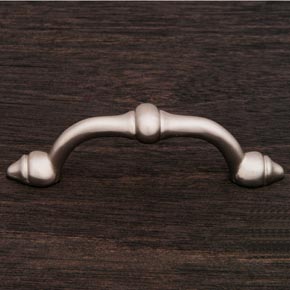 RK International [CP-25-P] Solid Brass Cabinet Pull Handle - Beauty - Pewter Finish - 4" L