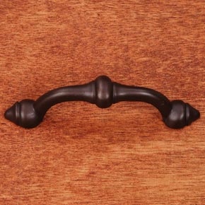 RK International [CP-25-RB] Solid Brass Cabinet Pull Handle - Beauty - Oil Rubbed Bronze Finish - 4" L