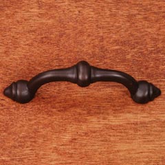 RK International [CP-25-RB] Solid Brass Cabinet Pull Handle - Beauty - Standard Size - Oil Rubbed Bronze Finish - 3" C/C - 4" L