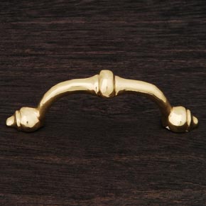 RK International [CP-25] Solid Brass Cabinet Pull Handle - Beauty - Polished Brass Finish - 4" L
