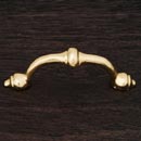RK International [CP-25] Solid Brass Cabinet Pull Handle - Beauty - Standard Size - Polished Brass Finish - 3&quot; C/C - 4&quot; L