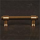 RK International [CP-36] Solid Brass Cabinet Pull Handle - Small Swirl - Standard Size - Polished Brass Finish - 3" C/C - 3 15/16" L