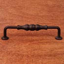 RK International [CP-3701-RB] Solid Brass Cabinet Pull Handle - Beaded Middle - Oversized - Oil Rubbed Bronze Finish - 5&quot; C/C - 5 11/16&quot; L