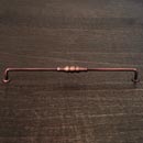 RK International [CP-3703-DC] Solid Brass Cabinet Pull Handle - Beaded Middle - Oversized - Distressed Copper Finish - 12&quot; C/C - 12 3/4&quot; L