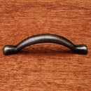 RK International [CP-3711-DN] Solid Brass Cabinet Pull Handle - Smooth Decorative Bow - Standard Size - Distressed Nickel Finish - 3&quot; C/C - 3 7/8&quot; L
