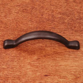 RK International [CP-3711-RB] Solid Brass Cabinet Pull Handle - Smooth Decorative Bow - Oil Rubbed Bronze Finish - 3 3/4" L