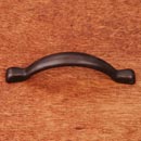 RK International [CP-3711-RB] Solid Brass Cabinet Pull Handle - Smooth Decorative Bow - Standard Size - Oil Rubbed Bronze Finish - 3" C/C - 3 7/8" L