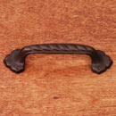 RK International [CP-3714-RB] Solid Brass Cabinet Pull Handle - Big Rope w/ Clover Ends - Standard Size - Oil Rubbed Bronze Finish - 3&quot; C/C - 4 3/8&quot; L