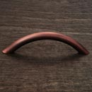 RK International [CP-3716-DC] Solid Brass Cabinet Pull Handle - Half Moon - Standard Size - Distressed Copper Finish - 3 1/2" C/C - 4 1/4" L