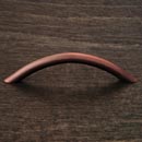RK International [CP-3717-DC] Solid Brass Cabinet Pull Handle - Half Moon - Standard Size - Distressed Copper Finish - 4" C/C - 4 3/4" L