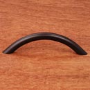 RK International [CP-3717-RB] Solid Brass Cabinet Pull Handle - Half Moon - Standard Size - Oil Rubbed Bronze Finish - 4" C/C - 4 3/4" L