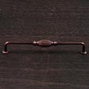 RK International [CP-3719-DC] Solid Brass Cabinet Pull Handle - Indian Drum - Oversized - Distressed Copper Finish - 8" C/C - 8 3/4" L