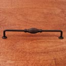 RK International [CP-3719-RB] Solid Brass Cabinet Pull Handle - Indian Drum - Oversized - Oil Rubbed Bronze Finish - 8" C/C - 8 3/4" L