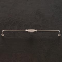 RK International [CP-3720-P] Solid Brass Cabinet Pull Handle - Indian Drum - Oversized - Satin Nickel Finish - 12&quot; C/C - 12 3/4&quot; L