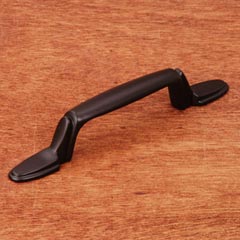 RK International [CP-39-RB] Solid Brass Cabinet Pull Handle - Lined Flat Foot Bow - Standard Size - Oil Rubbed Bronze Finish - 3&quot; C/C - 5 3/16&quot; L