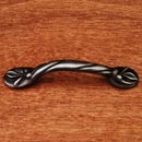 RK International [CP-404-DN] Solid Brass Cabinet Pull Handle - Wavy - Standard Size - Distressed Nickel Finish - 3&quot; C/C - 4 3/4&quot; L