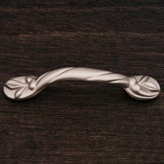RK International [CP-404-P] Solid Brass Cabinet Pull Handle - Wavy - Standard Size - Satin Nickel Finish - 3&quot; C/C - 4 3/4&quot; L