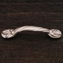 RK International [CP-404-P] Solid Brass Cabinet Pull Handle - Wavy - Standard Size - Satin Nickel Finish - 3" C/C - 4 3/4" L