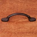 RK International [CP-405-RB] Solid Brass Cabinet Pull Handle - Lines at End - Standard Size - Oil Rubbed Bronze Finish - 3" C/C - 4 3/8" L