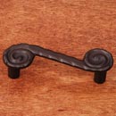RK International [CP-407-RB] Solid Brass Cabinet Pull Handle - Waves at End - Standard Size - Oil Rubbed Bronze Finish - 3" C/C - 3 13/16" L