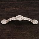 RK International [CP-409-P] Solid Brass Cabinet Pull Handle - Rugged Texas Star - Standard Size - Satin Nickel Finish - 3" C/C - 4 5/8" L