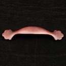 RK International [CP-41-DC] Solid Brass Cabinet Pull Handle - Ornate Foot Bow - Standard Size - Distressed Copper Finish - 3" C/C - 4 3/4" L