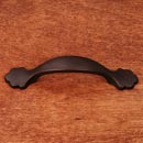 RK International [CP-41-RB] Solid Brass Cabinet Pull Handle - Ornate Foot Bow - Standard Size - Oil Rubbed Bronze Finish - 3&quot; C/C - 4 3/4&quot; L