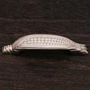 RK International [CP-411-P] Solid Brass Cabinet Pull Handle - Ear of Corn - Pewter Finish - 4 1/2" L