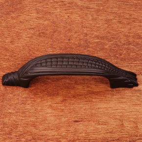 RK International [CP-411-RB] Solid Brass Cabinet Pull Handle - Ear of Corn - Oil Rubbed Bronze Finish - 4 1/2" L